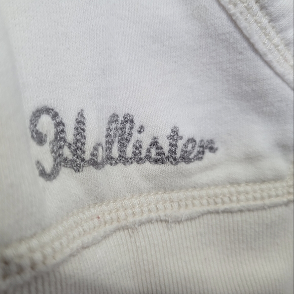 Woman's Hollister Hoodie, cream color, red lettering - Picture 3 of 5